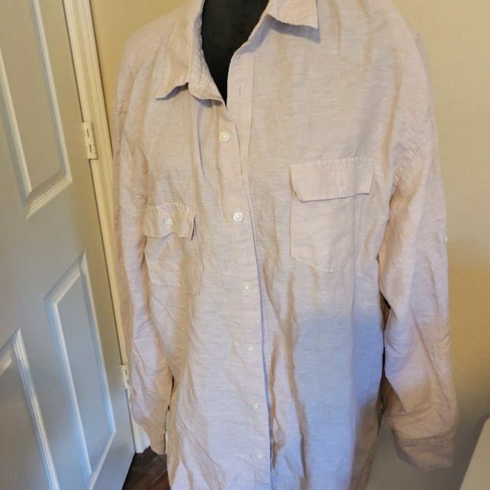 Perry Ellis shirt Beige Size XL